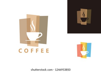 Coffee Logo Template Design Vector, Emblem, Design Concept, Creative Symbol, Icon