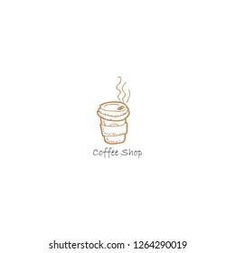 coffee logo template. Different logo, badge, emblem collection on white background. Vector coffee shop labels. Minimalistic vector.
