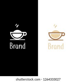 coffee logo template. Different logo, badge, emblem collection on white background. Vector coffee shop labels. Minimalistic vector.
