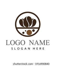 coffee logo template illustration design vector