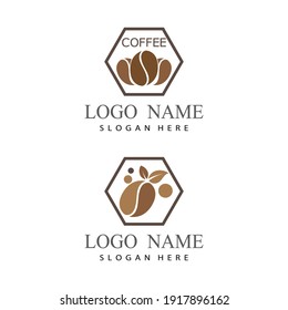 coffee logo template illustration design vector