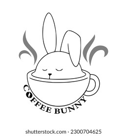 Coffee logo. Template isolated on white background. 2D simple flat style graphic design. Can be used for any purposes.vector EPS10 