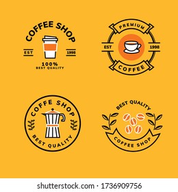 coffee logo template for mascot
