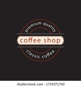 Coffee logo template - coffee logo - coffee shop logo vector