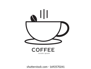 Coffee logo template vector design