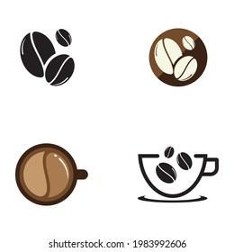 Coffee logo template vector icon set design