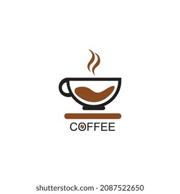 Vorlage für das Coffee-Logo, Vektorsymbol