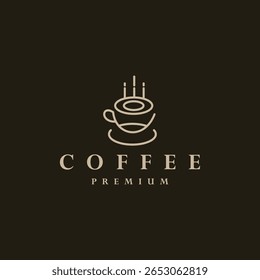 Coffee logo template vector illustration design