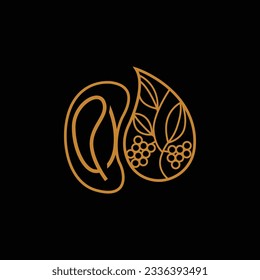 Coffee Logo, Coffee Tree Design, Cafe Drink Vector, Icon Brand Illustration Symbol