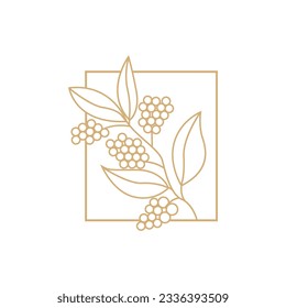 Coffee Logo, Coffee Tree Design, Cafe Drink Vector, Icon Brand Illustration Symbol
