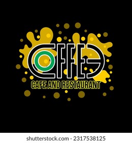 Coffee logo typography suitable for coffee shop or restaurant