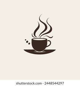 Coffee Logo Vector Art Drink, Beverage, Cafe, Icon, Hot.