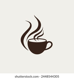 Kaffee-Logo-Vektorgrafik-Getränk, Getränk, Café, Ikone, heiß.