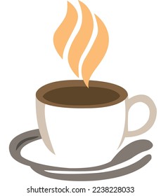 hotcup de arte vectorial con logotipo de café