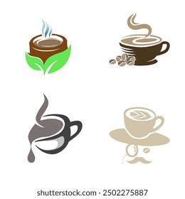 Arte vectorial, iconos y gráficos del logotipo del café gratis