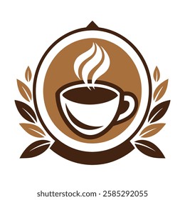 Coffee logo vector art illustration