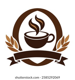 Coffee logo vector art illustration