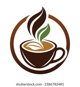 Coffee logo vector art illustration