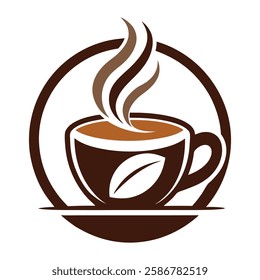 Coffee logo vector art illustration