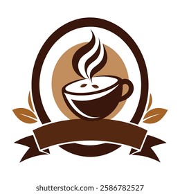 Coffee logo vector art illustration