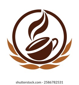 Coffee logo vector art illustration