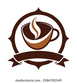 Coffee logo vector art illustration