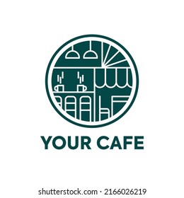 coffee logo vector, cafe and restaurant logo, brand and label
