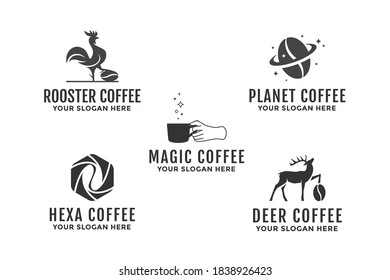 Coffee logo vector collection template