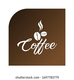 diseño vectorial del logotipo del café para la cafetería 