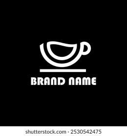 coffee logo vector design template and illustration with editable name