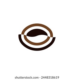 coffee logo vector icon brown symbol design