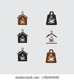 coffee  logo vector icon home