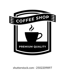 Coffee logo vector icon illustration hipster retro vintage