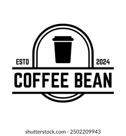 Coffee logo vector icon illustration hipster retro vintage