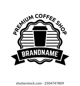Coffee logo vector icon illustration hipster retro vintage