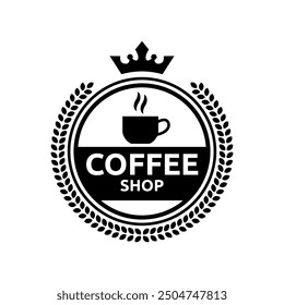 Coffee logo vector icon illustration hipster retro vintage