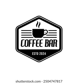 Coffee logo vector icon illustration hipster retro vintage