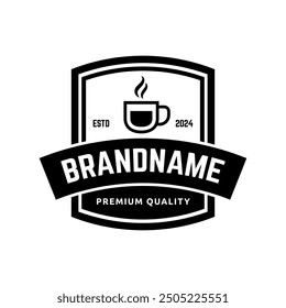 Coffee logo vector icon illustration hipster retro vintage