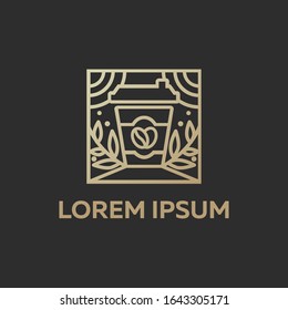 Coffee logo. Vector coffee illustration.