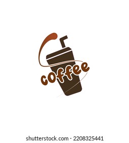 coffee logo vector illustration, black coffee, coffee drsign for design elements, product logo