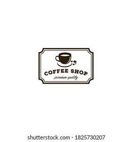 Logo del café - ilustración vectorial, diseño de conjunto de emblemas sobre fondo blanco