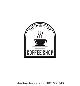Coffee logo - vector illustration, emblem set design on white background