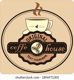 Coffee logo - vector illustration, emblem set design background