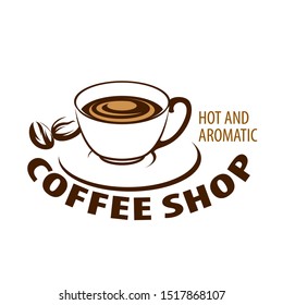 Coffee logo. Vector illustration on white background