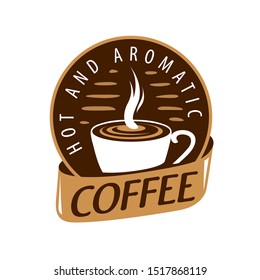 Coffee logo. Vector illustration on white background