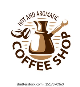 Coffee logo. Vector illustration on white background