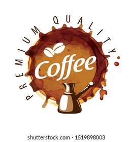 Coffee logo. Vector illustration on white background