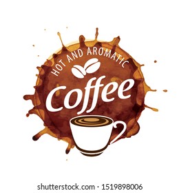 Coffee logo. Vector illustration on white background