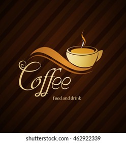 Coffee logo. Vector sign illustration.