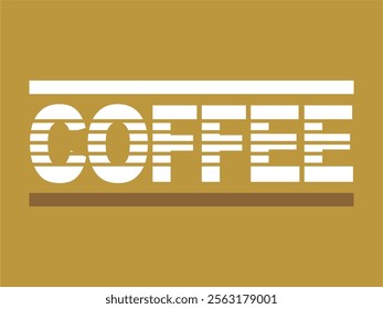 The COFFEE logo vector is suitable for drink menus and serving information